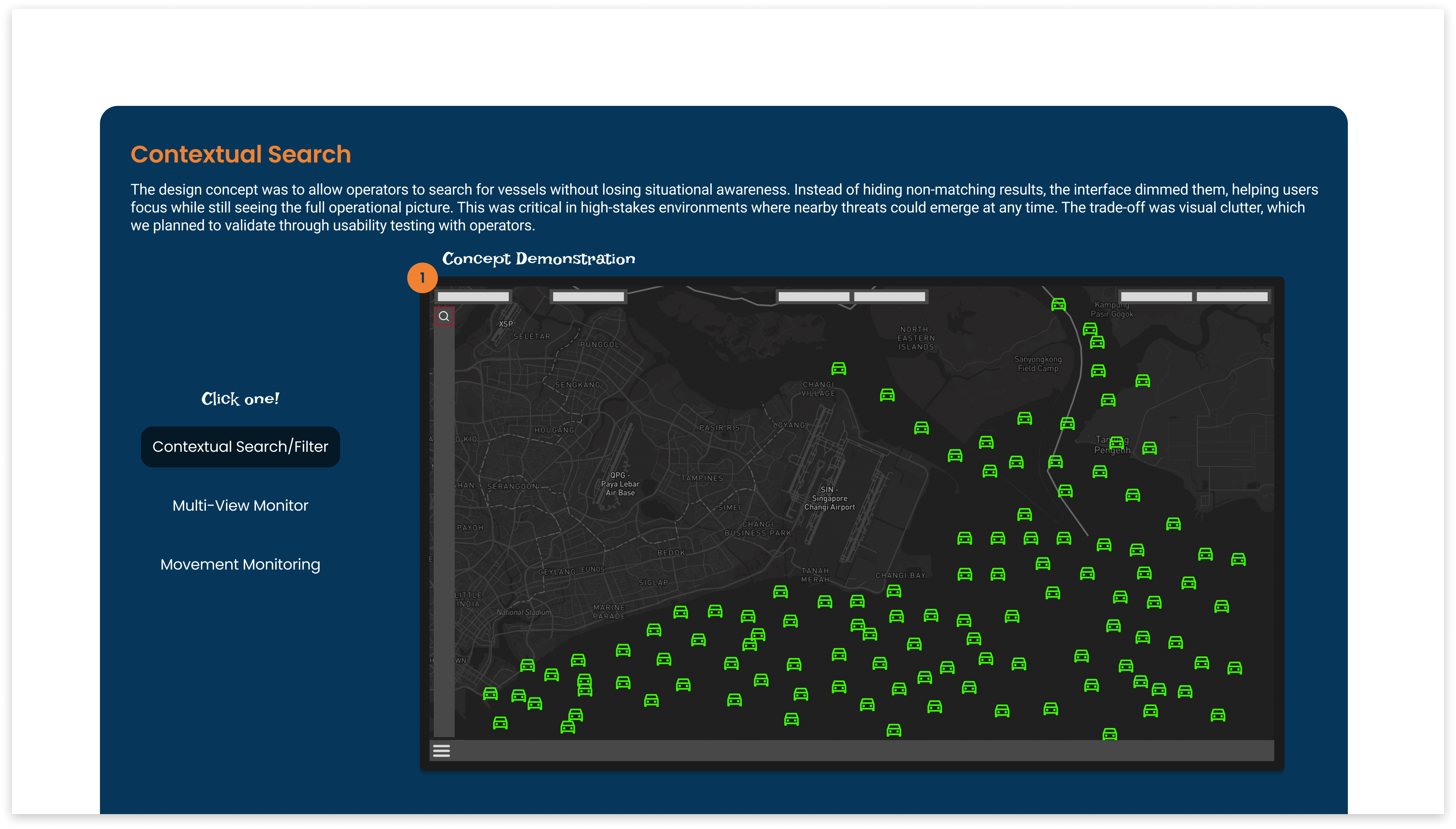 Description of final mockup